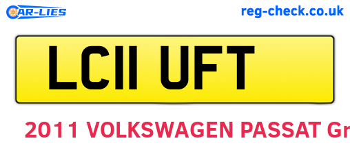 LC11UFT are the vehicle registration plates.