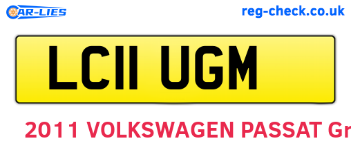 LC11UGM are the vehicle registration plates.