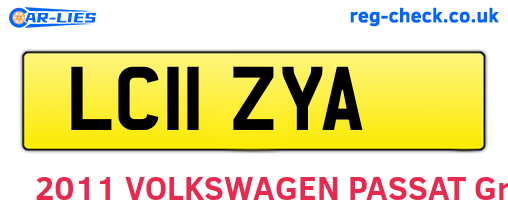 LC11ZYA are the vehicle registration plates.