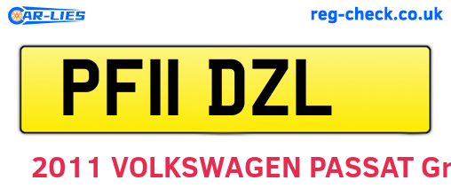 PF11DZL are the vehicle registration plates.
