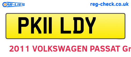 PK11LDY are the vehicle registration plates.