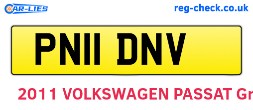 PN11DNV are the vehicle registration plates.