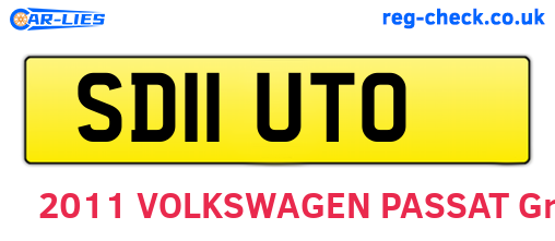 SD11UTO are the vehicle registration plates.