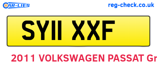 SY11XXF are the vehicle registration plates.
