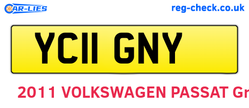 YC11GNY are the vehicle registration plates.