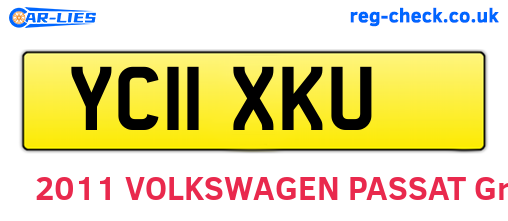 YC11XKU are the vehicle registration plates.