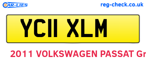 YC11XLM are the vehicle registration plates.