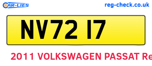 NV7217 are the vehicle registration plates.