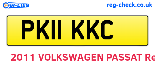 PK11KKC are the vehicle registration plates.