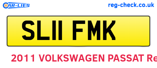 SL11FMK are the vehicle registration plates.