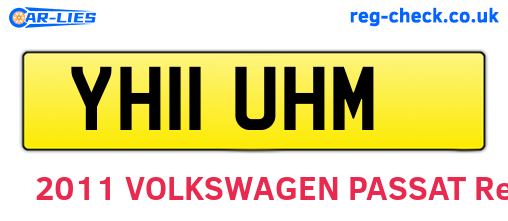 YH11UHM are the vehicle registration plates.