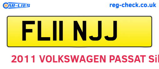 FL11NJJ are the vehicle registration plates.