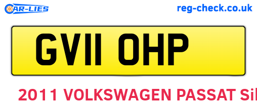 GV11OHP are the vehicle registration plates.