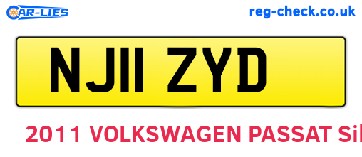 NJ11ZYD are the vehicle registration plates.