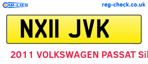 NX11JVK are the vehicle registration plates.