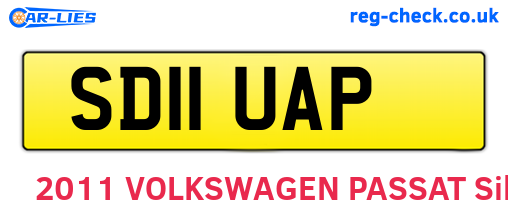 SD11UAP are the vehicle registration plates.