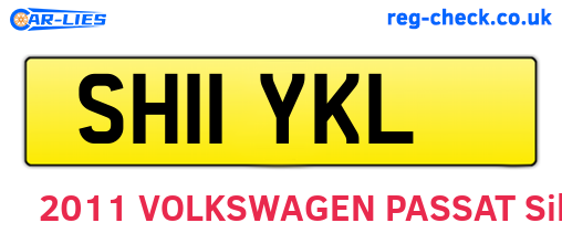 SH11YKL are the vehicle registration plates.