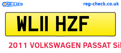 WL11HZF are the vehicle registration plates.