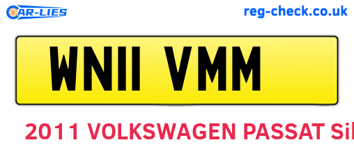 WN11VMM are the vehicle registration plates.