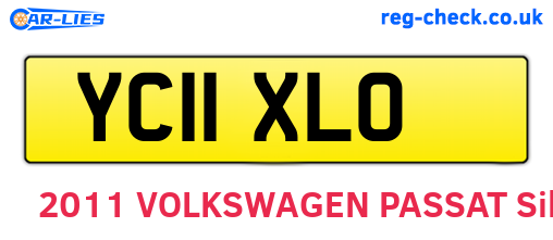 YC11XLO are the vehicle registration plates.