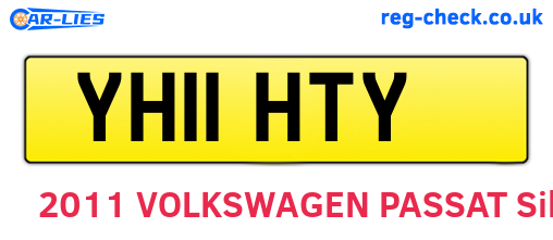 YH11HTY are the vehicle registration plates.