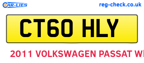 CT60HLY are the vehicle registration plates.