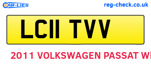 LC11TVV are the vehicle registration plates.