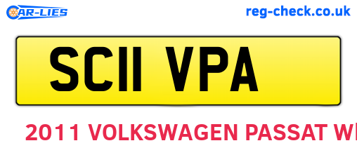 SC11VPA are the vehicle registration plates.