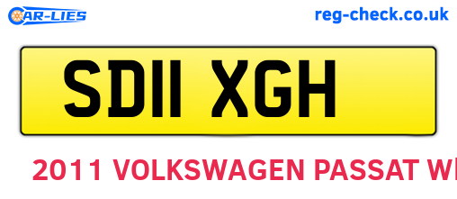 SD11XGH are the vehicle registration plates.
