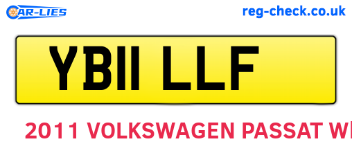 YB11LLF are the vehicle registration plates.