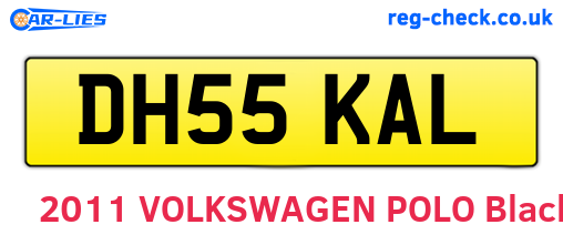 DH55KAL are the vehicle registration plates.