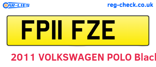 FP11FZE are the vehicle registration plates.