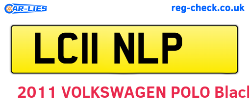 LC11NLP are the vehicle registration plates.