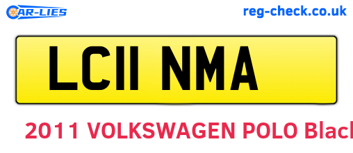 LC11NMA are the vehicle registration plates.