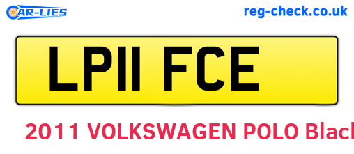 LP11FCE are the vehicle registration plates.