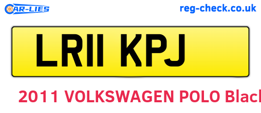 LR11KPJ are the vehicle registration plates.