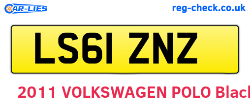 LS61ZNZ are the vehicle registration plates.