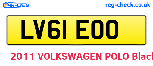 LV61EOO are the vehicle registration plates.