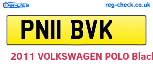 PN11BVK are the vehicle registration plates.