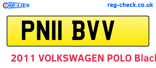 PN11BVV are the vehicle registration plates.
