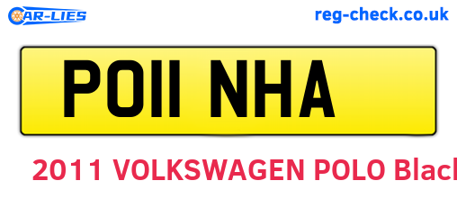 PO11NHA are the vehicle registration plates.