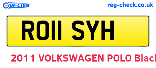 RO11SYH are the vehicle registration plates.