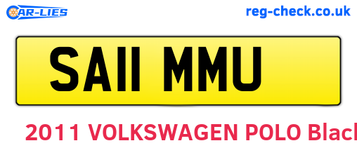 SA11MMU are the vehicle registration plates.