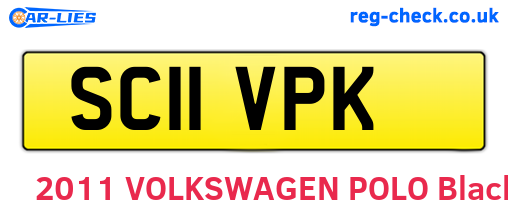 SC11VPK are the vehicle registration plates.