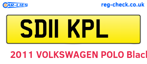 SD11KPL are the vehicle registration plates.
