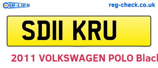 SD11KRU are the vehicle registration plates.