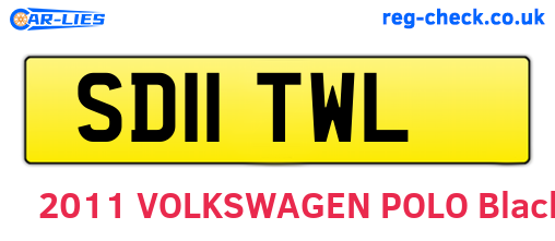 SD11TWL are the vehicle registration plates.