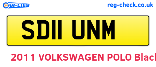 SD11UNM are the vehicle registration plates.