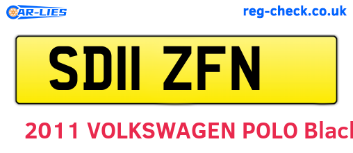 SD11ZFN are the vehicle registration plates.