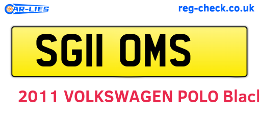 SG11OMS are the vehicle registration plates.
